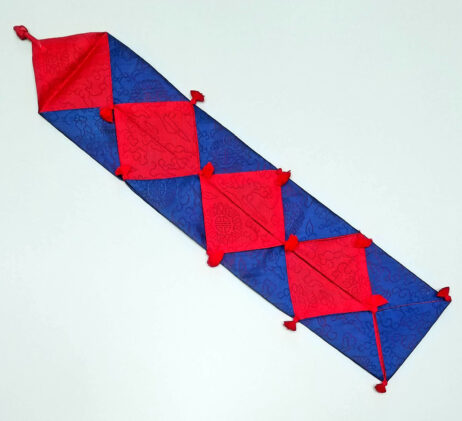Red and Blue silk sleeve for wedding money gifts
